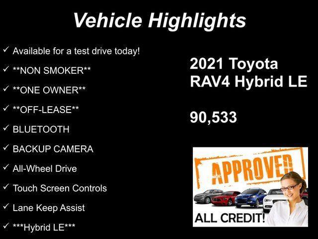 used 2021 Toyota RAV4 Hybrid car, priced at $22,955