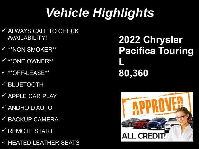 used 2022 Chrysler Pacifica car, priced at $19,742