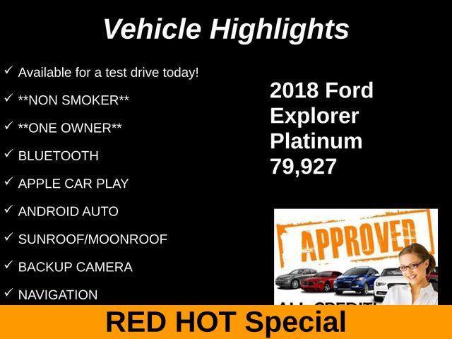 used 2018 Ford Explorer car, priced at $21,205