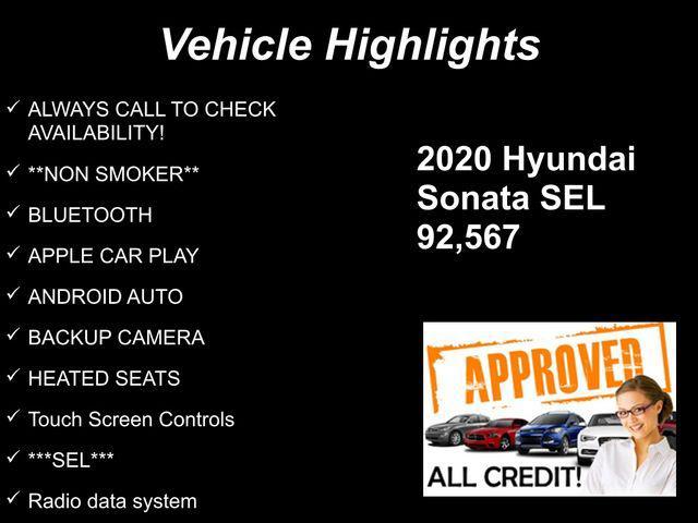 used 2020 Hyundai Sonata car, priced at $16,059