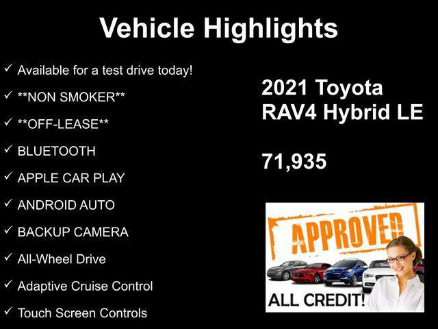 used 2021 Toyota RAV4 Hybrid car, priced at $23,945