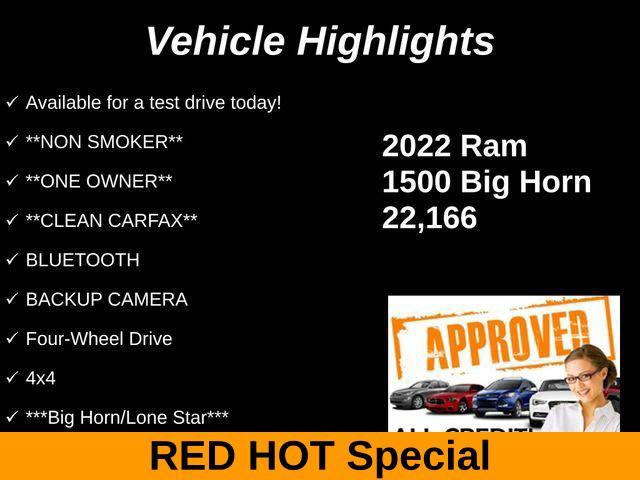 used 2022 Ram 1500 car, priced at $33,719