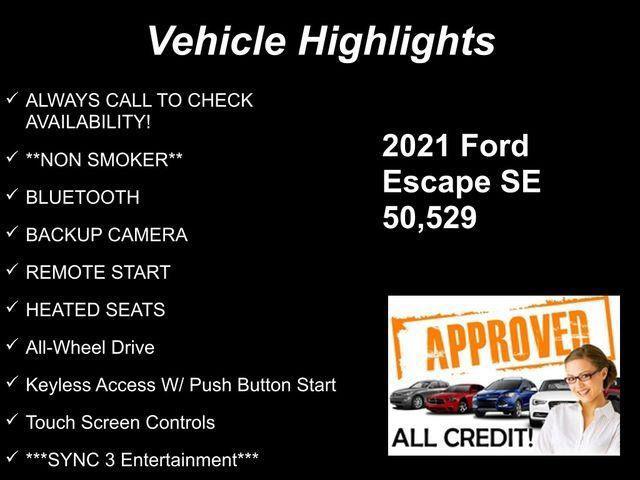 used 2021 Ford Escape car, priced at $17,012