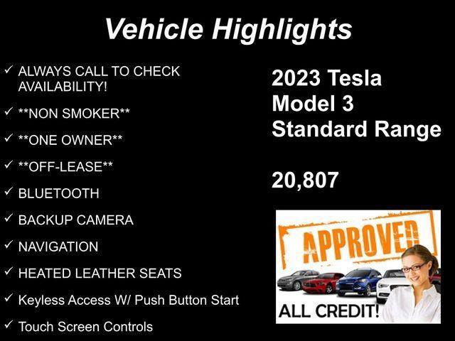 used 2023 Tesla Model 3 car, priced at $25,466