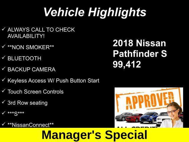 used 2018 Nissan Pathfinder car, priced at $11,650