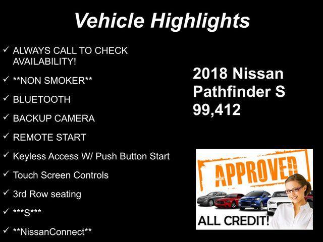 used 2018 Nissan Pathfinder car, priced at $11,650