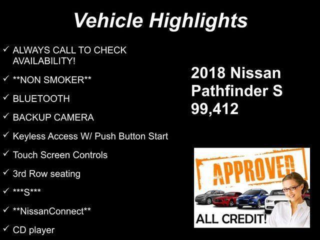 used 2018 Nissan Pathfinder car, priced at $11,650