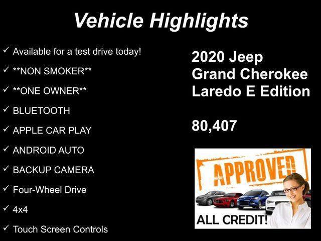 used 2020 Jeep Grand Cherokee car, priced at $17,503