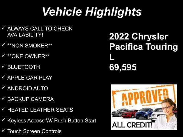 used 2022 Chrysler Pacifica car, priced at $21,994