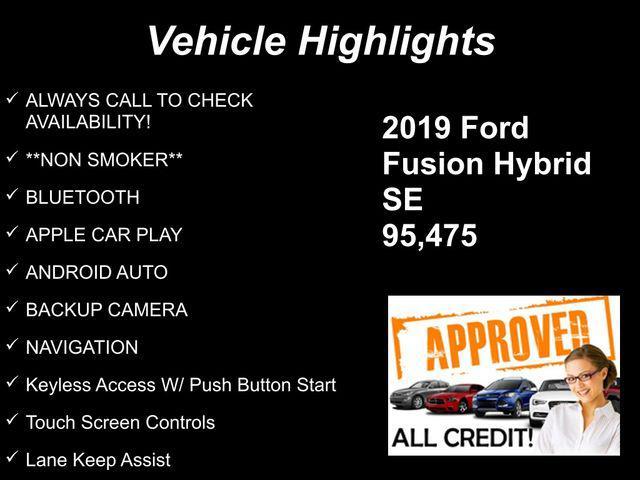 used 2019 Ford Fusion Hybrid car, priced at $10,754
