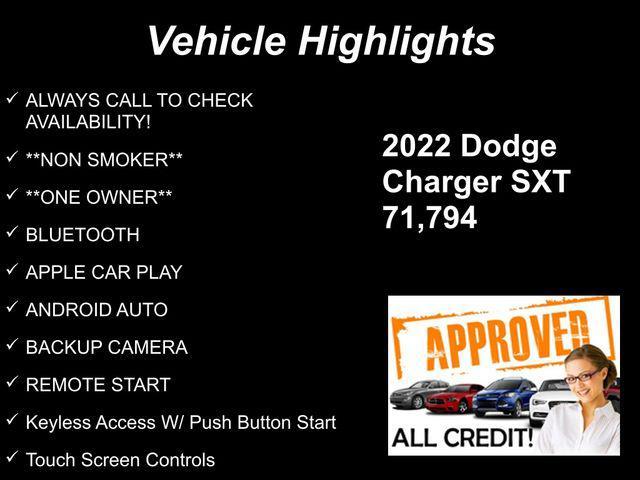 used 2022 Dodge Charger car, priced at $18,357