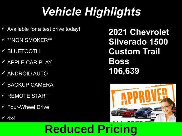 used 2021 Chevrolet Silverado 1500 car, priced at $29,368