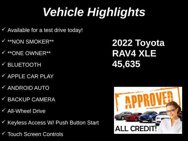 used 2022 Toyota RAV4 car, priced at $25,669