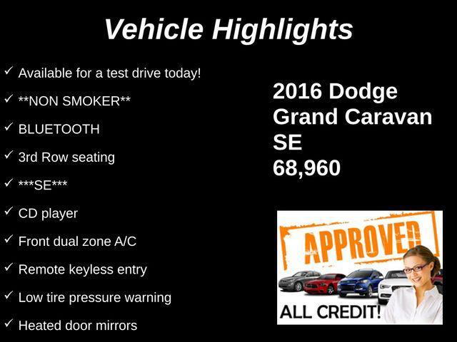 used 2016 Dodge Grand Caravan car, priced at $13,541