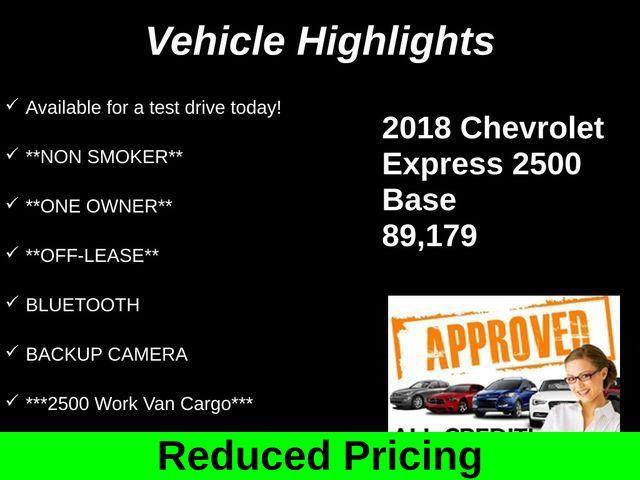 used 2018 Chevrolet Express 2500 car, priced at $16,288