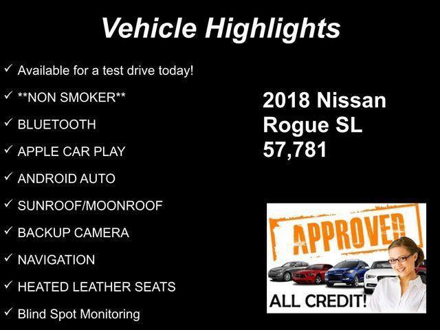 used 2018 Nissan Rogue car, priced at $15,853