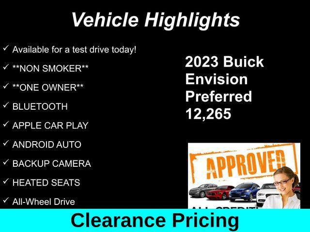 used 2023 Buick Envision car, priced at $26,525