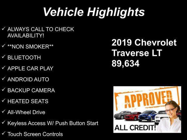 used 2019 Chevrolet Traverse car, priced at $16,914