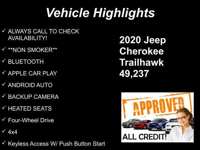 used 2020 Jeep Cherokee car, priced at $19,849