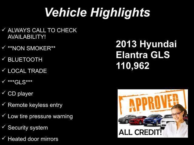 used 2013 Hyundai Elantra car, priced at $5,349