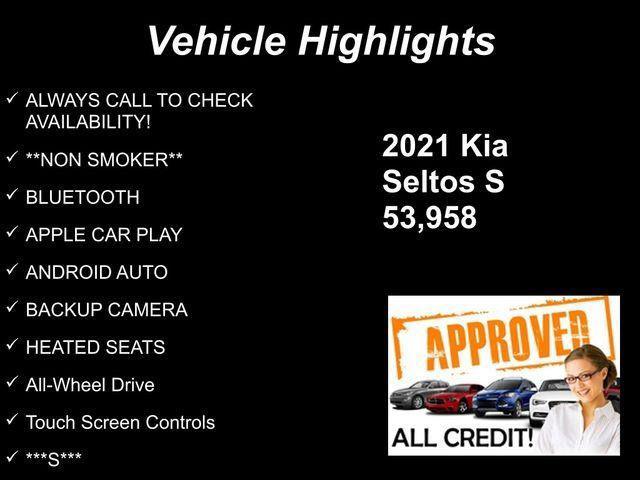 used 2021 Kia Seltos car, priced at $17,981
