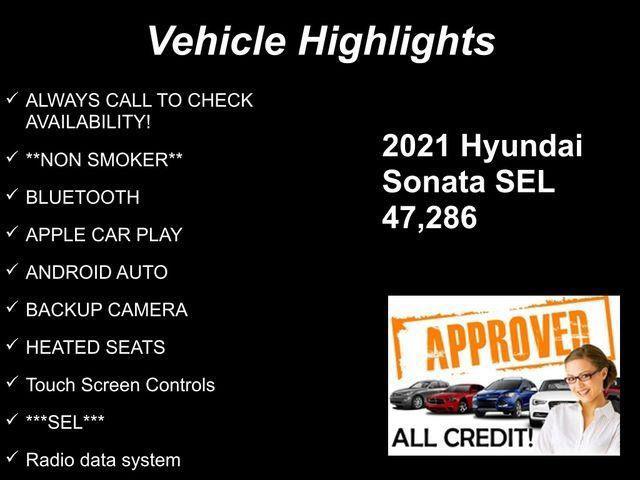used 2021 Hyundai Sonata car, priced at $17,750