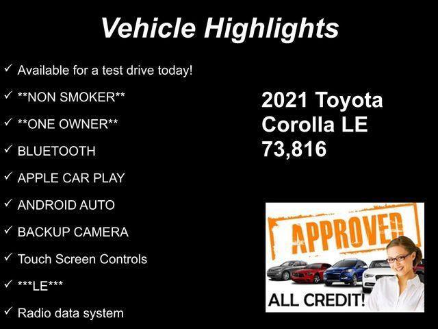 used 2021 Toyota Corolla car, priced at $15,171