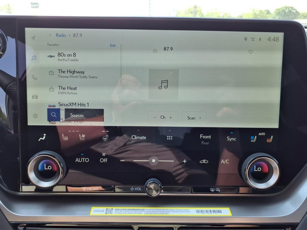 new 2025 Lexus TX 500h car, priced at $73,884