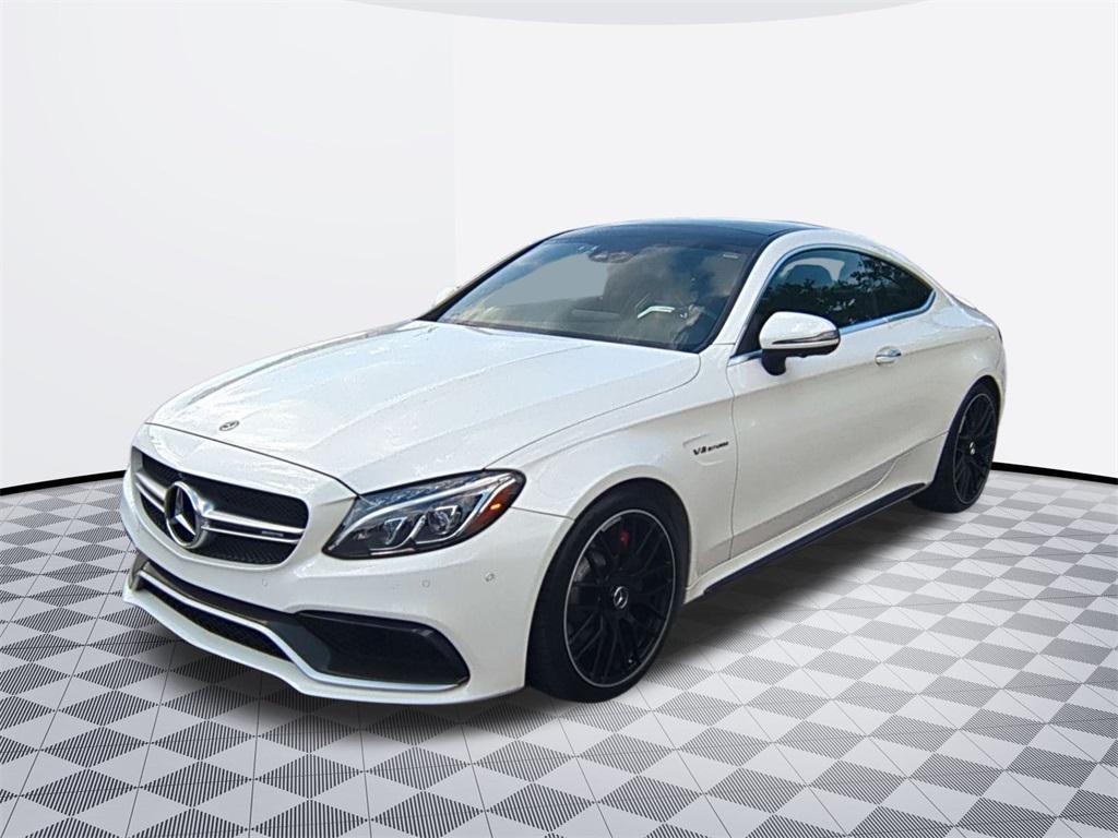 used 2018 Mercedes-Benz AMG C 63 car, priced at $48,000