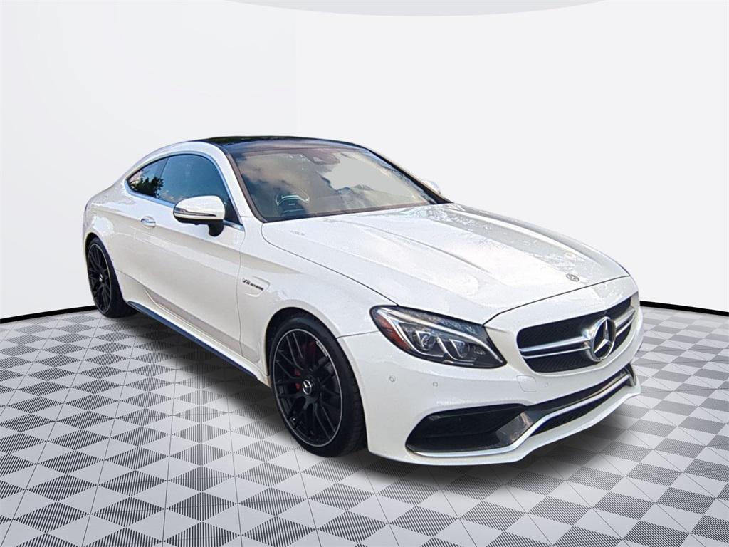 used 2018 Mercedes-Benz AMG C 63 car, priced at $48,000