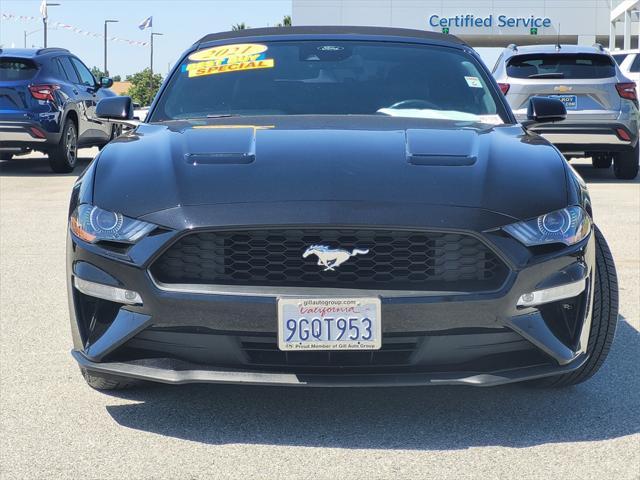 used 2021 Ford Mustang car, priced at $22,304