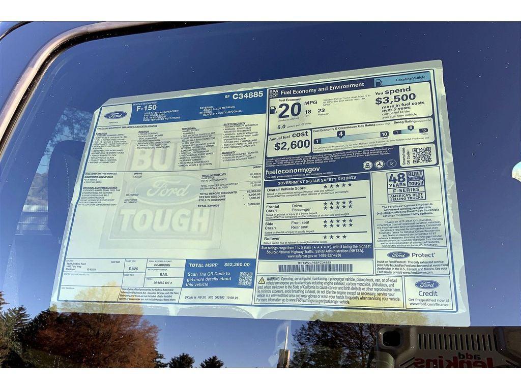 new 2025 Ford F-150 car, priced at $52,360