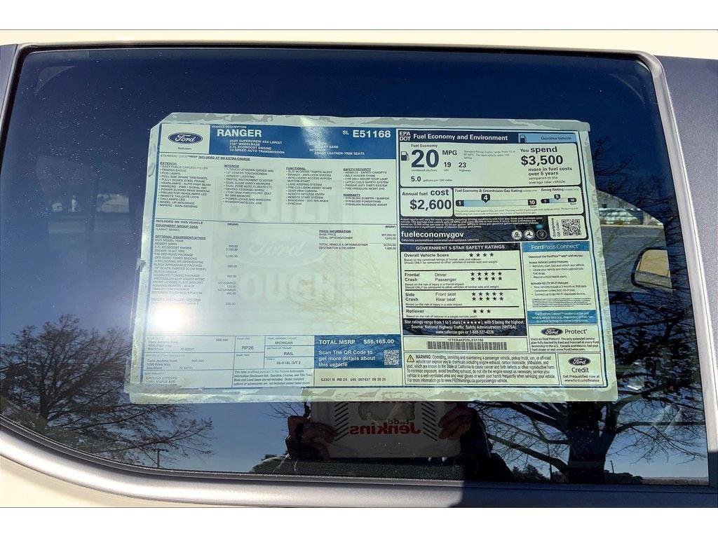 new 2025 Ford Ranger car, priced at $56,165