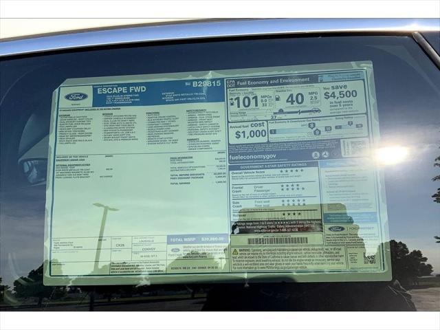 new 2025 Ford Escape PHEV car, priced at $39,890