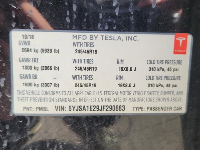 used 2018 Tesla Model S car, priced at $27,965