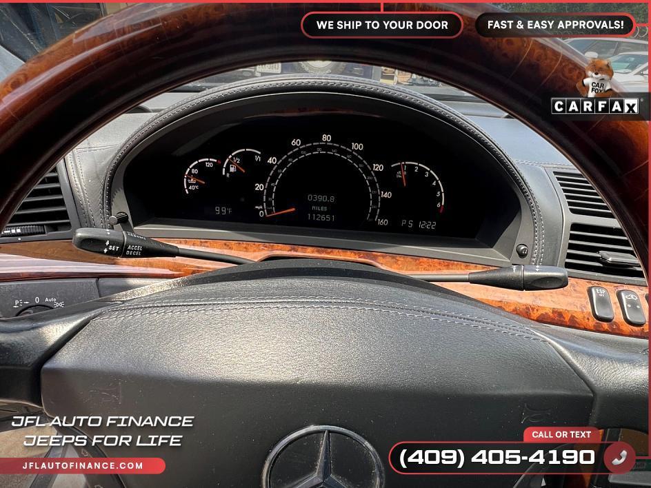 used 2002 Mercedes-Benz S-Class car, priced at $4,995
