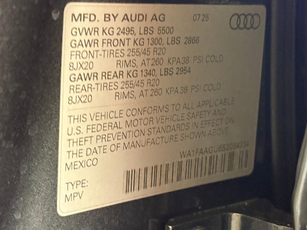 new 2025 Audi Q5 Sportback car, priced at $65,021