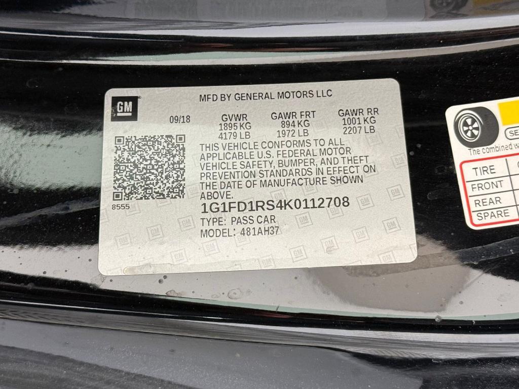 used 2019 Chevrolet Camaro car, priced at $20,997