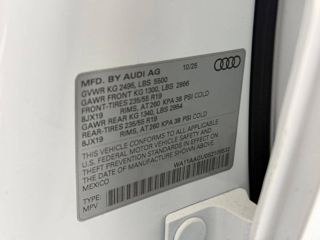 new 2025 Audi Q5 car, priced at $57,065
