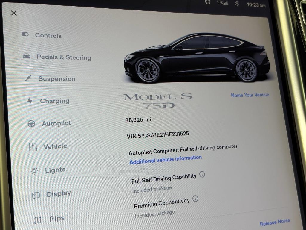 used 2017 Tesla Model S car, priced at $18,999