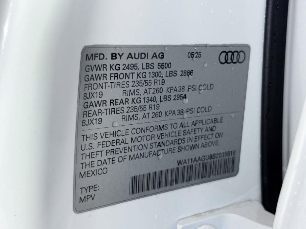 new 2025 Audi Q5 car, priced at $54,141