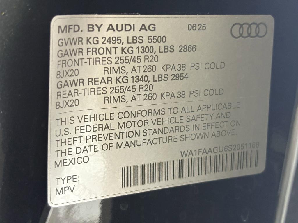 new 2025 Audi Q5 Sportback car, priced at $64,701
