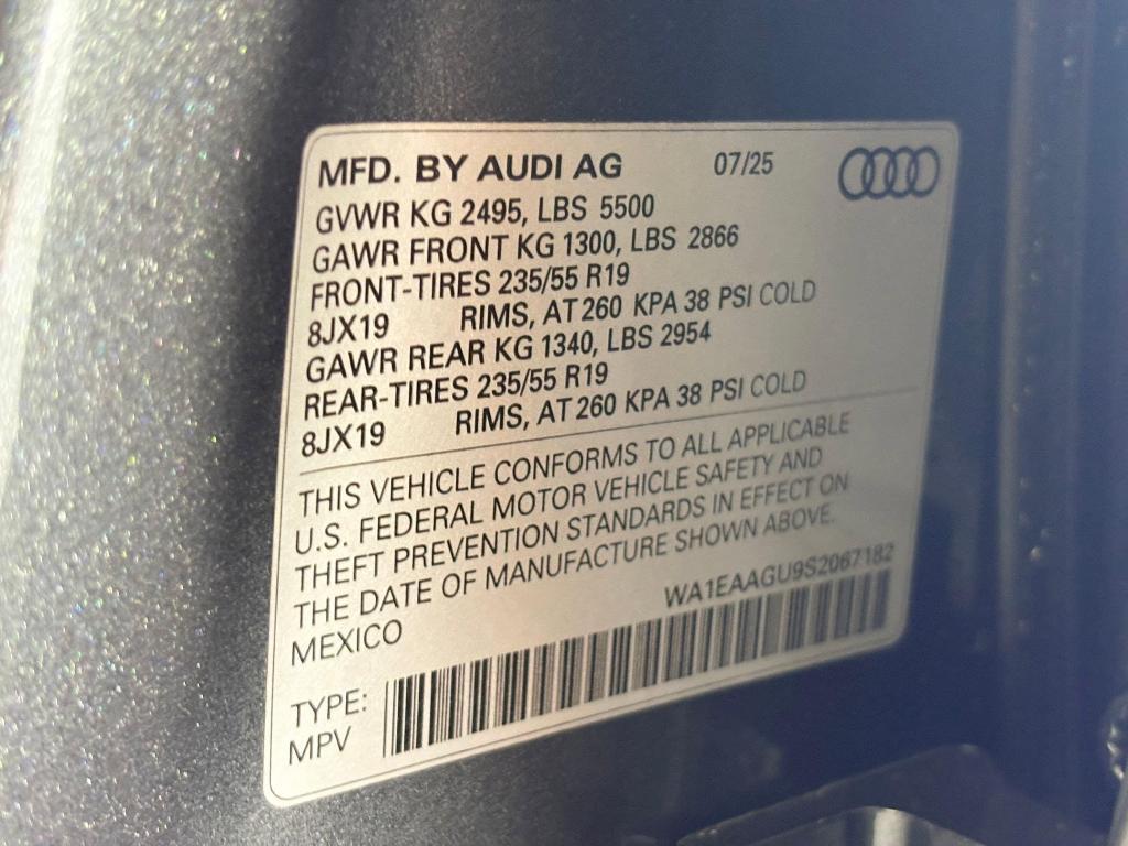 new 2025 Audi Q5 car, priced at $58,532