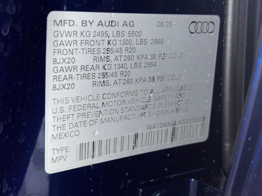 new 2025 Audi Q5 car, priced at $58,841