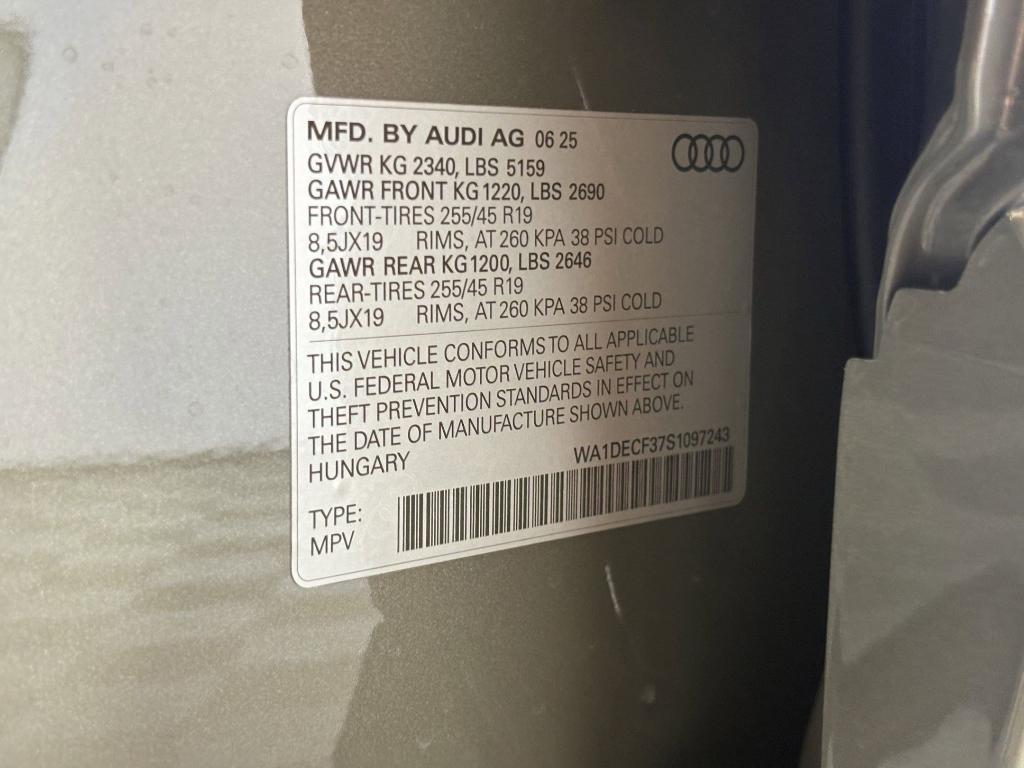 new 2025 Audi Q3 car, priced at $42,882