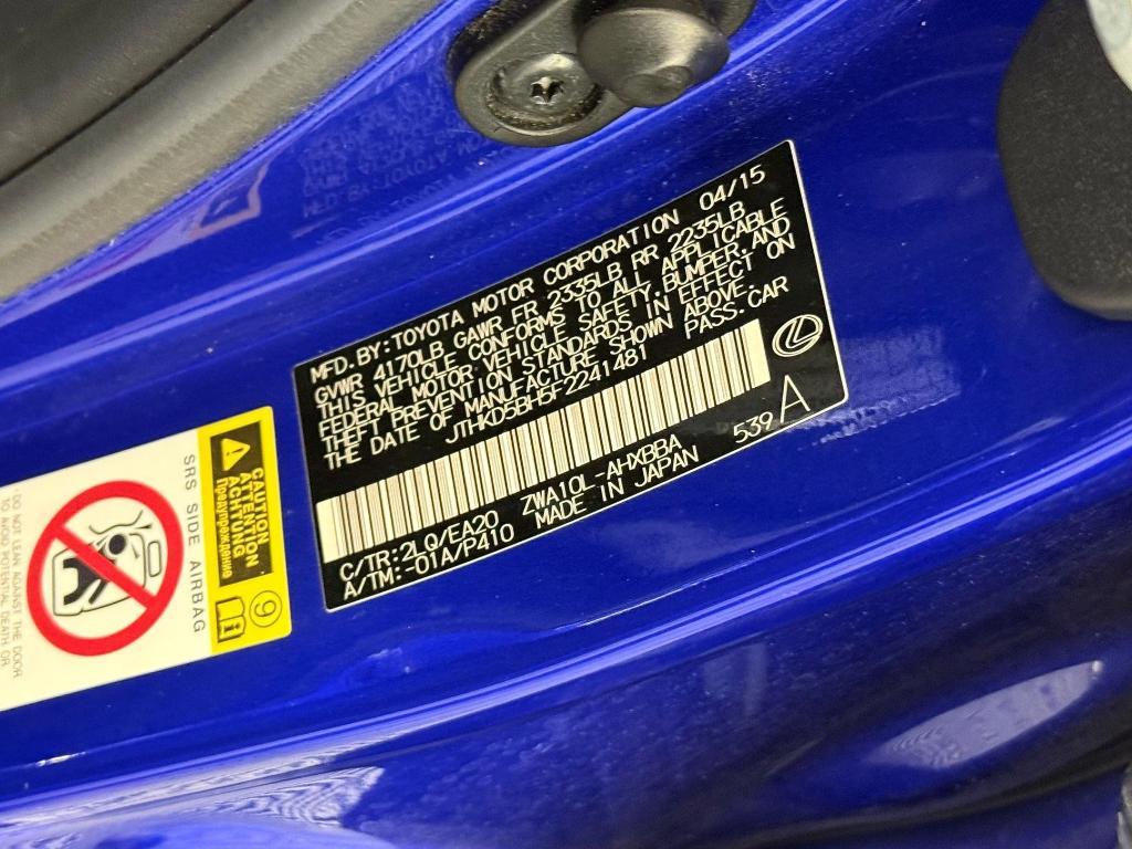 used 2015 Lexus CT 200h car, priced at $16,999