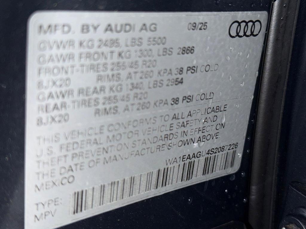 new 2025 Audi Q5 car, priced at $58,701