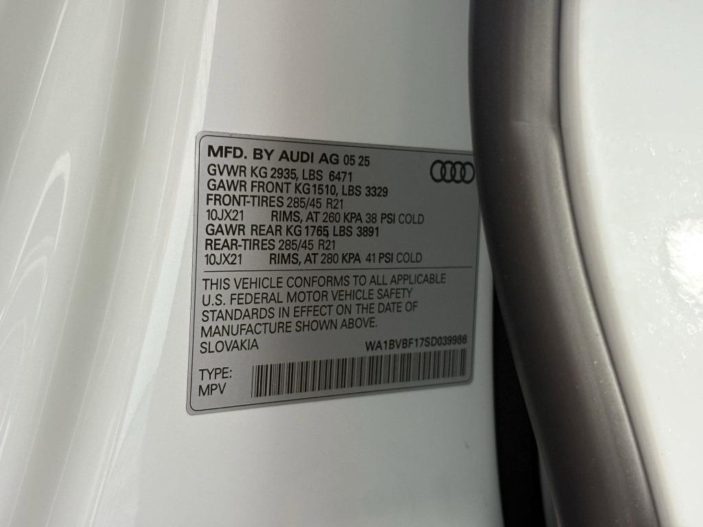 new 2025 Audi Q8 car, priced at $80,221
