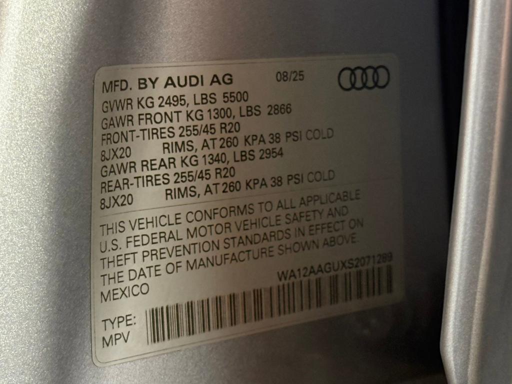 new 2025 Audi Q5 car, priced at $58,841