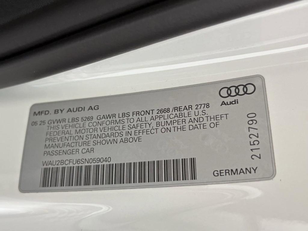 new 2025 Audi A5 car, priced at $51,092